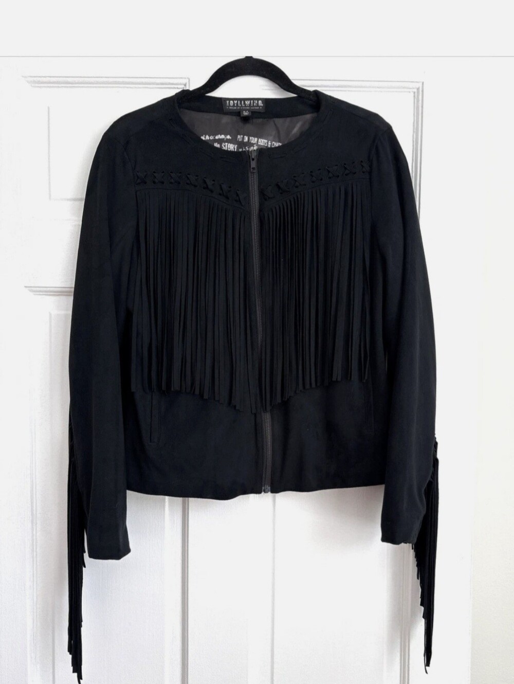 Black Fringe Zip Jacket Idyllwind By MIRANDA LAMBERT